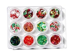 Buttons Galore Holiday Bastelset 12 Dosen Weihnachten