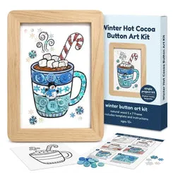 Buttons Galore Hot Cocoa Frame DIY-Bastelset Bilderrahmen 5 x 7 Zoll