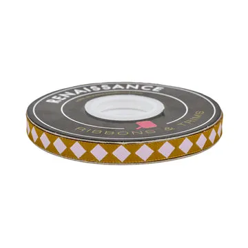 Renaissance Ribbon Ramble On-Point Squares Webband 3/8 Zoll