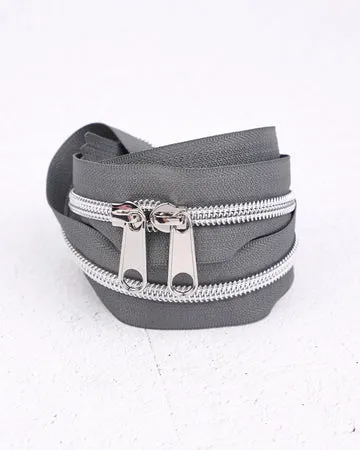 Renaissance Ribbon Moonstone Handtaschen-Reißverschluss #5 Doppelschieber