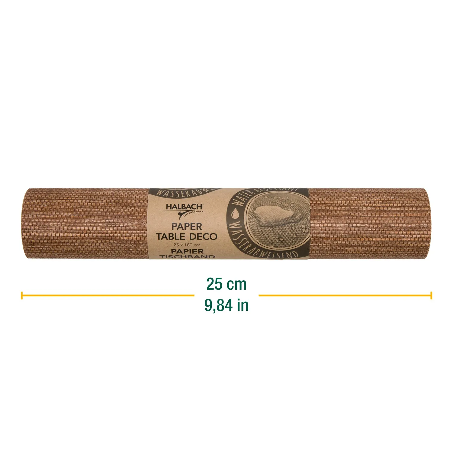 Halbach Papier-Tischband 25 cm x 1,8 m abwaschbar