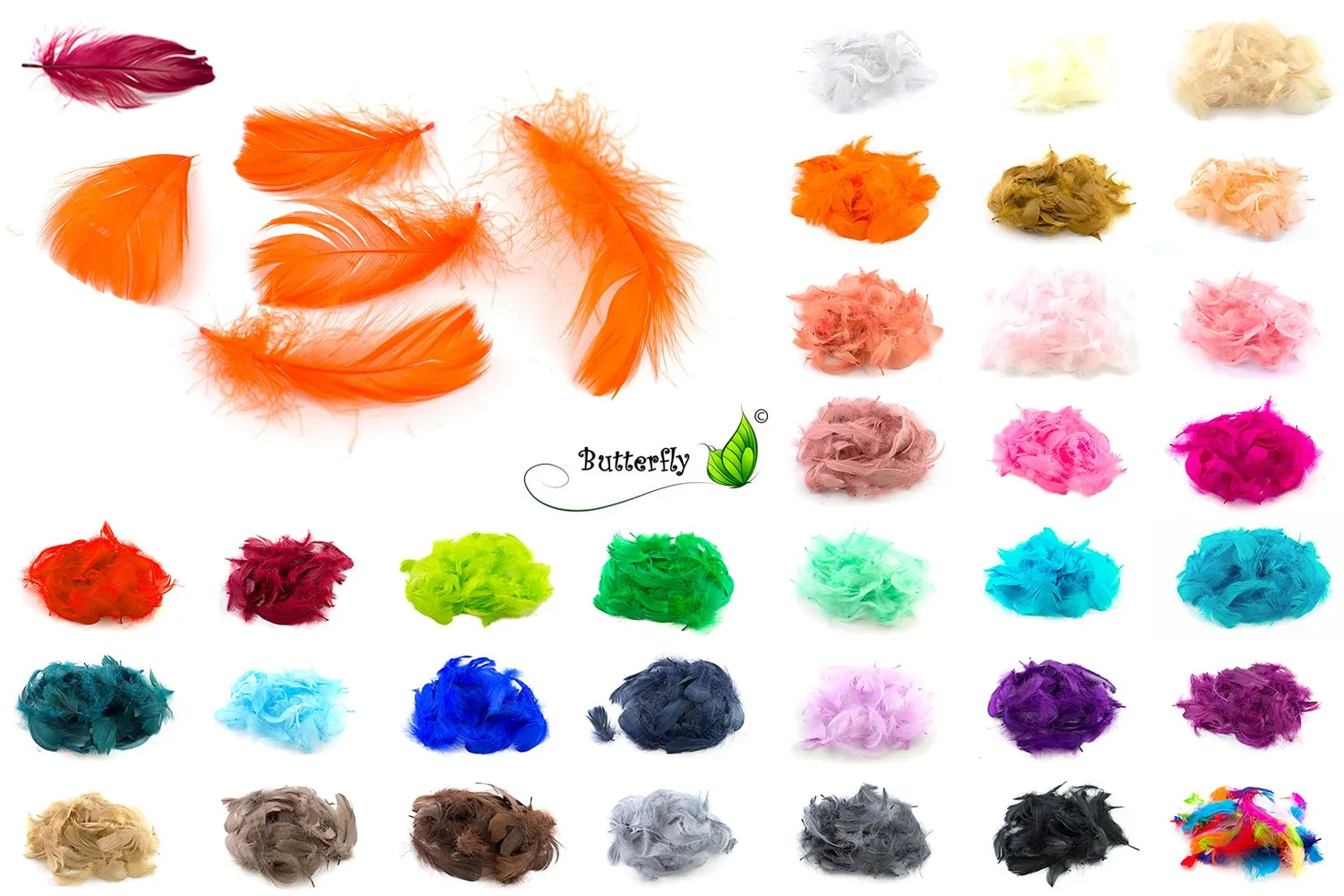 Creativery Gänsefedern 7-12cm 5g Natur