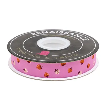 Renaissance Ribbon Strawberry Toss Schmuckband 1 Yard Blumen