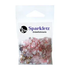 Buttons Galore Sparkletz Coral Coast Streudeko 10 g Rosa-Weiß