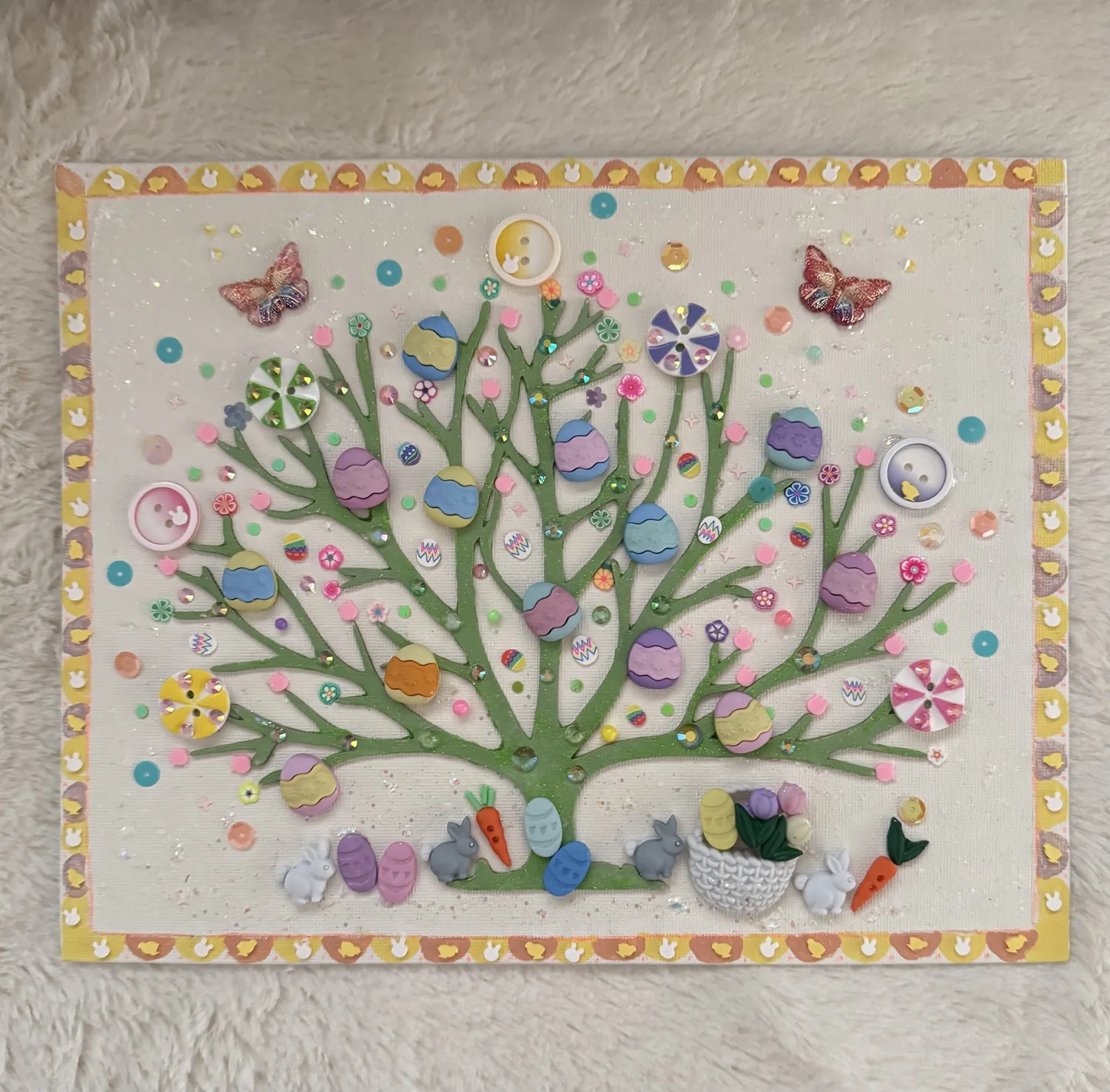 Buttons Galore Easter Egg Tree Bastelset Osterbaum