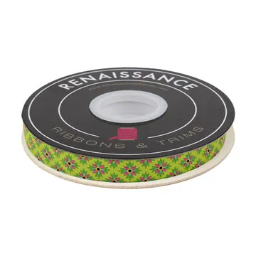 Renaissance Ribbon La Dolce Vita Flora Jacquardband 13mm 1 Yard Blumen
