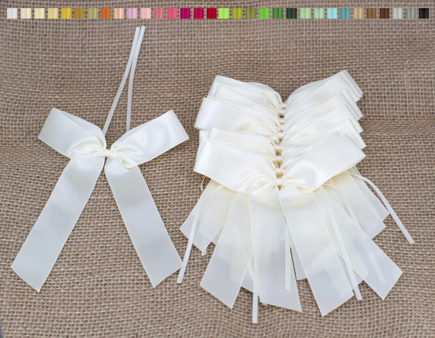 Creativery Antennenschleifen Hochzeit 10 Stück