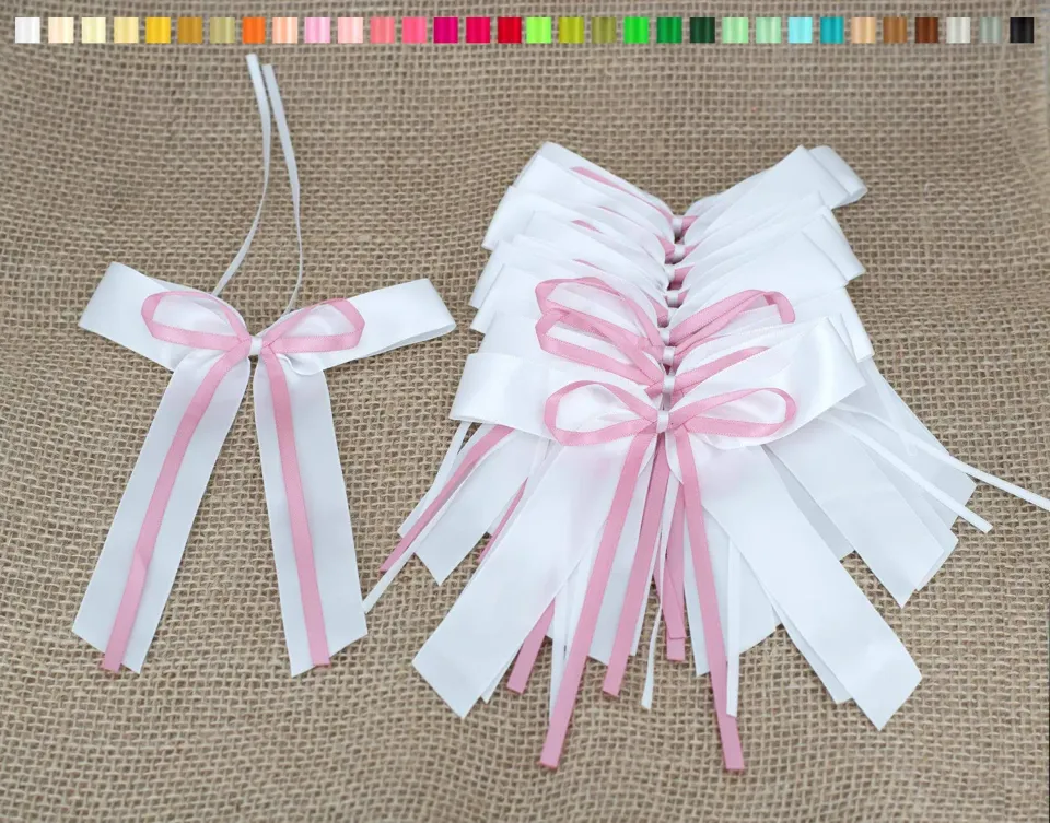 Creativery Antennenschleifen Hochzeit 10 Stück