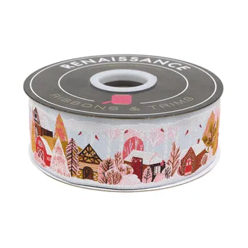 Renaissance Ribbon Adventale Christmas Village Schmuckband 1 Yard