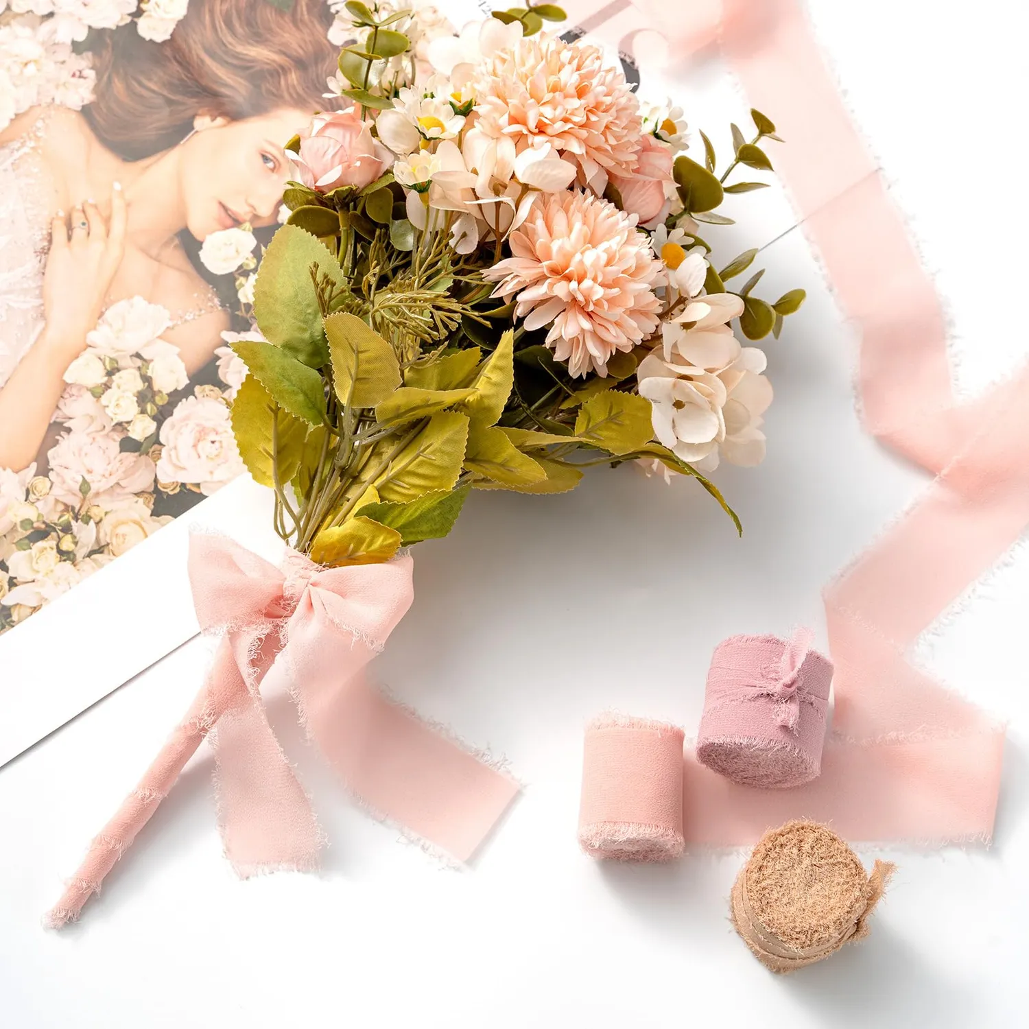 MORSUNBELA Chiffonband Geschenkband 3,8 cm