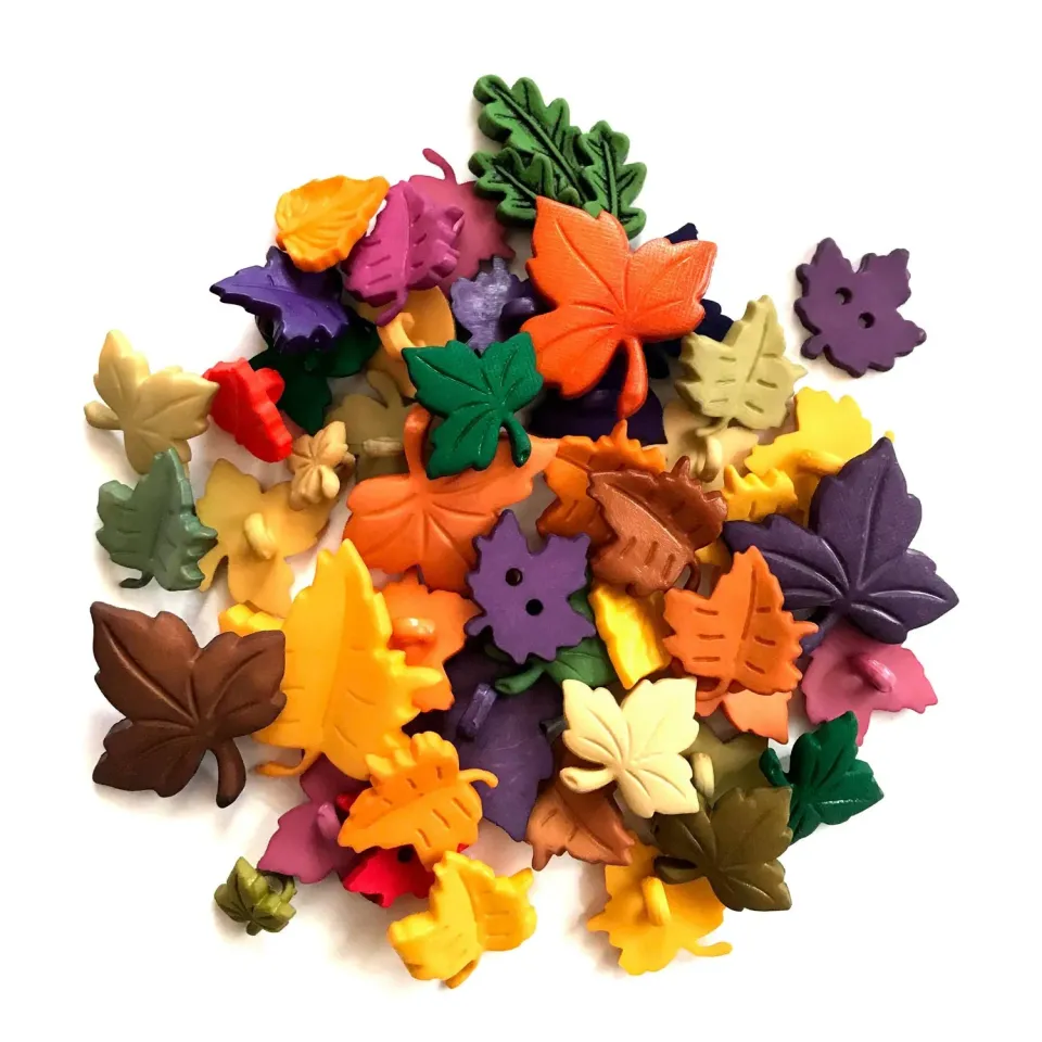 Buttons Galore Autumn Leaves Nähknöpfe 100 Stück Herbst
