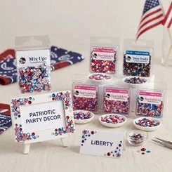 Buttons Galore Patriotic Bastelmix 6er Set rot-weiß-blau