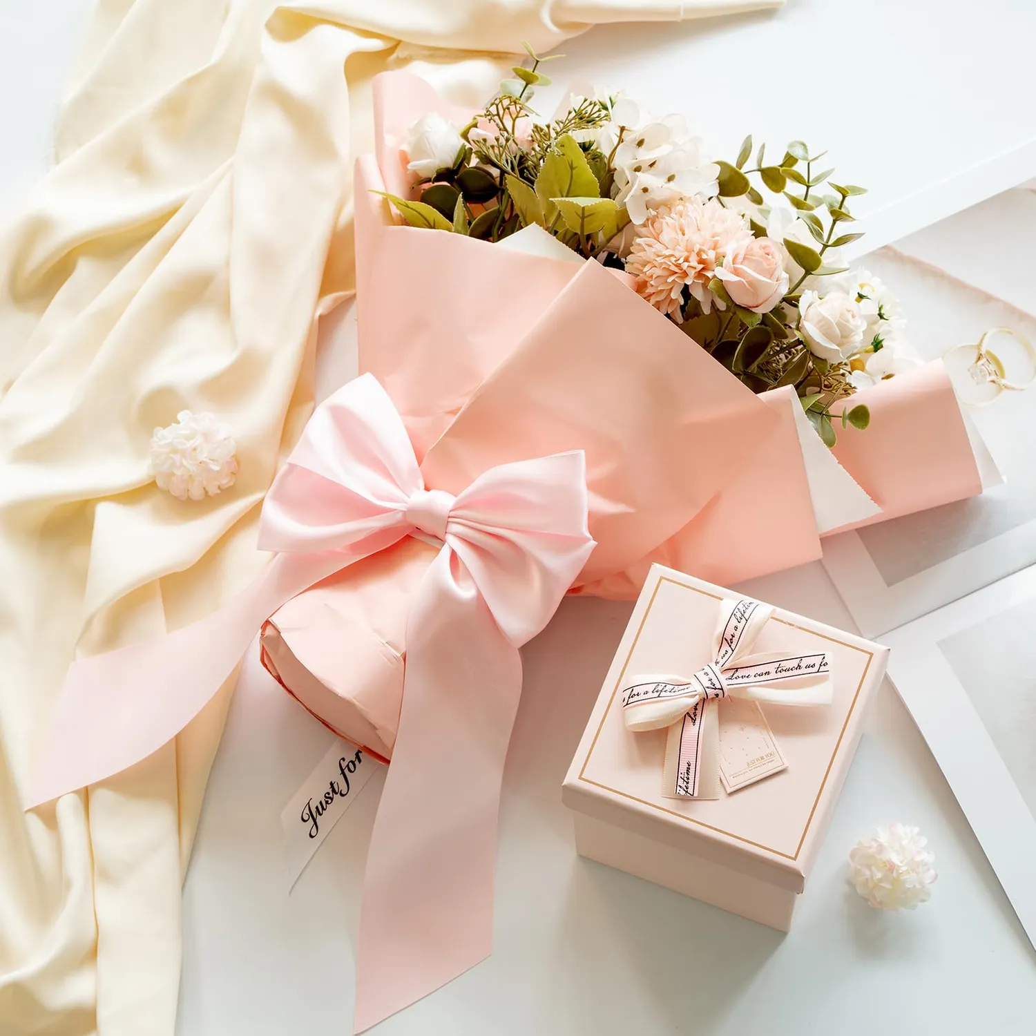 MORSUNBELA Schleifen Deko Hochzeit Geschenkschleifen