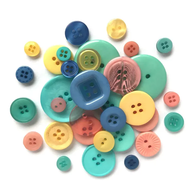 Buttons Galore Glam Girl Knöpfe 227 g Rosa-Mix