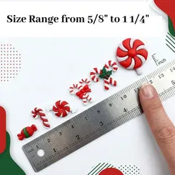 Buttons Galore Candy Cane Weihnachtsknöpfe 50 Stück zum Annähen