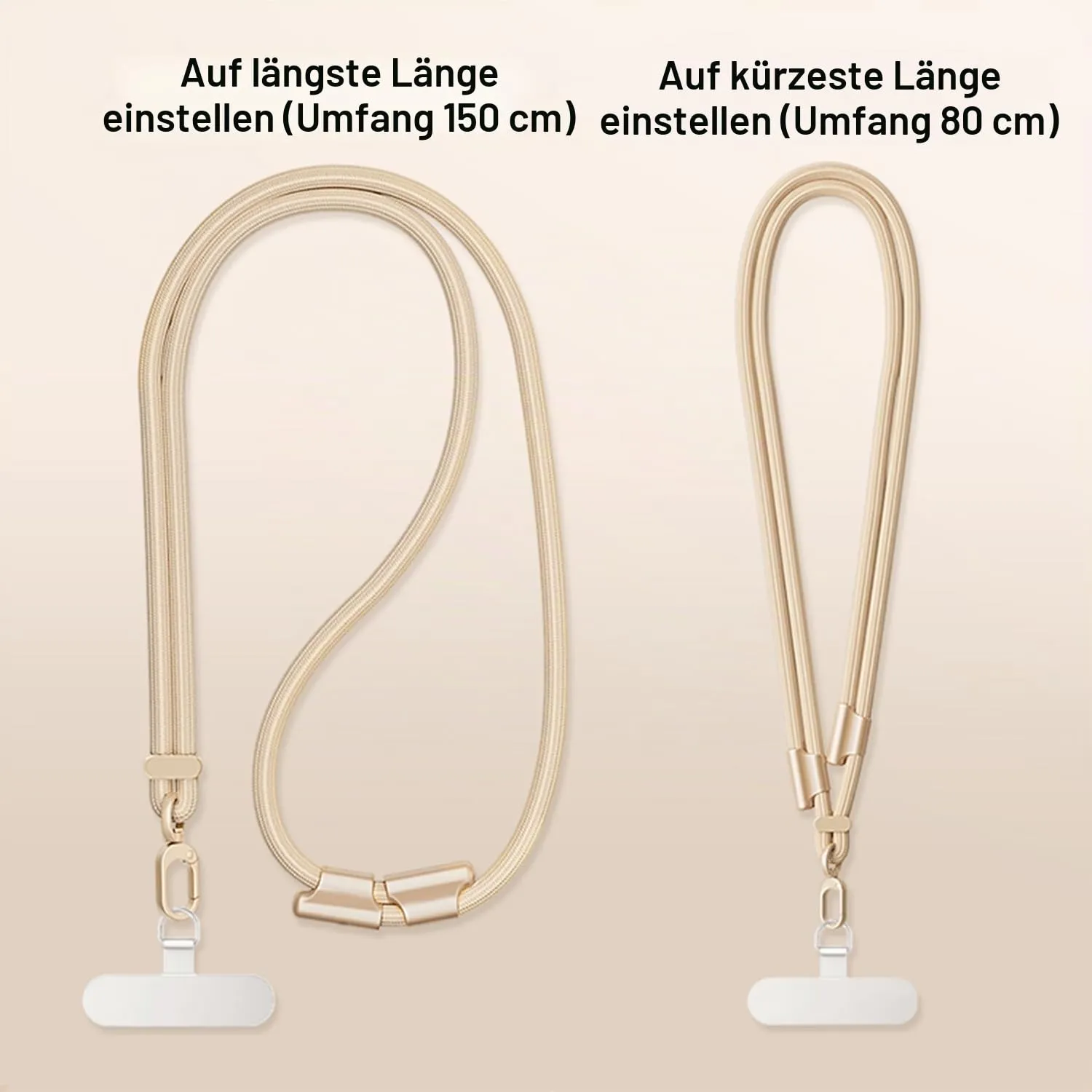 MORSUNBELA Handykette verstellbar 40-80 cm