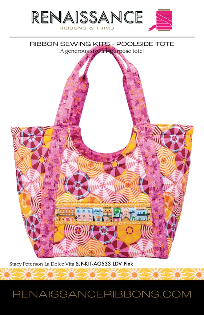 Renaissance Ribbon Noodlehead Poolside Tote Nähset Baumwolle