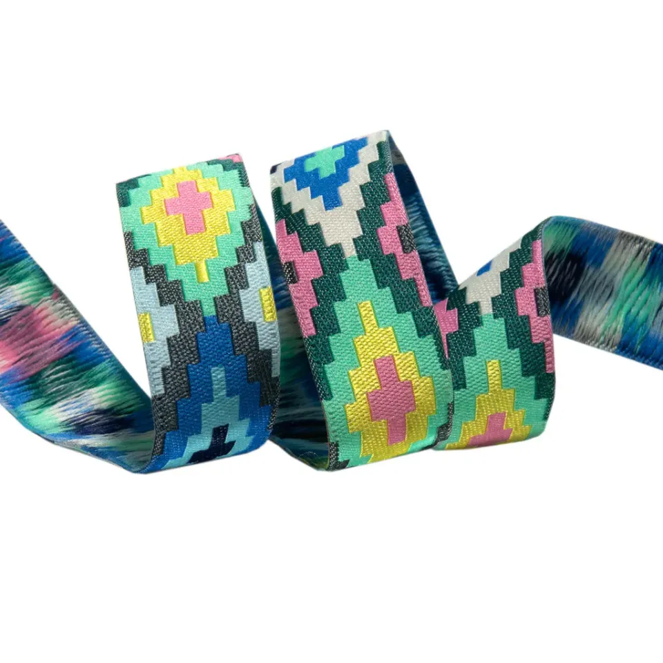 Renaissance Ribbon Amy Butler Blue Spirit Weave Band 1 Yard