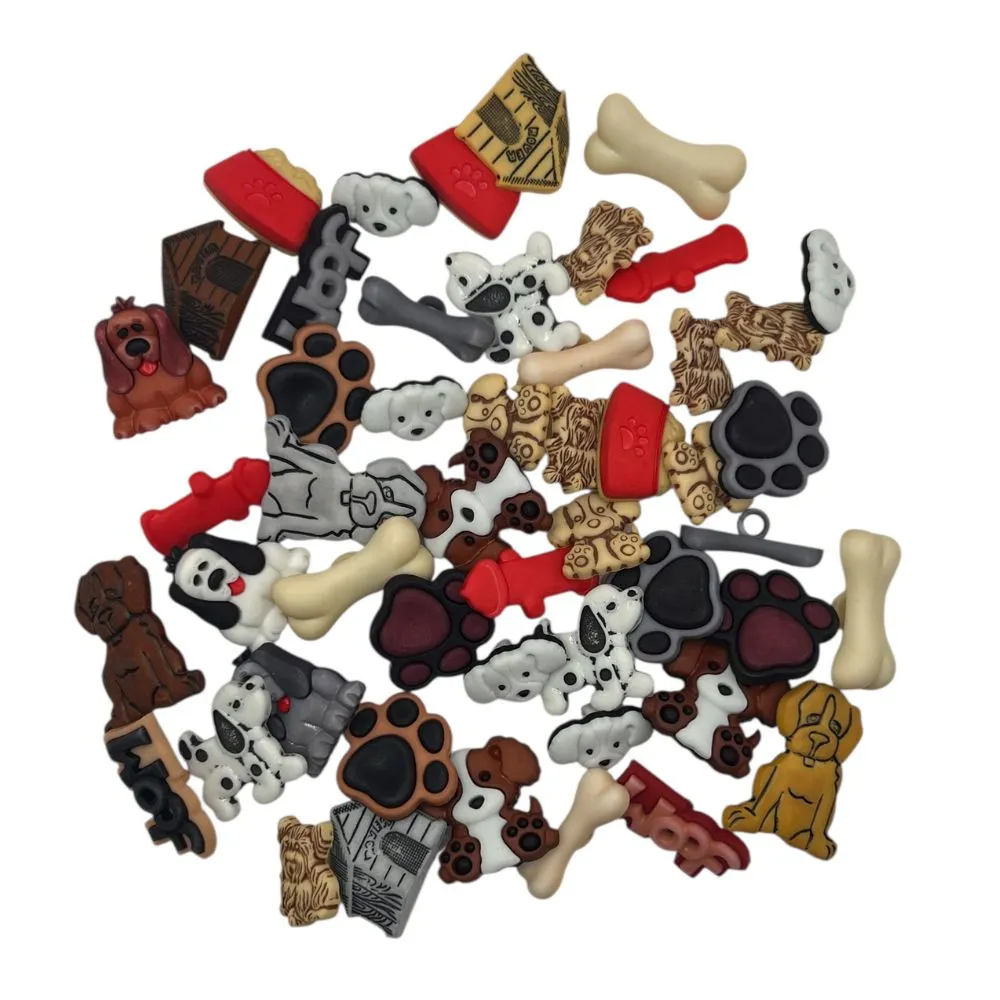 Buttons Galore Dog Lover Knöpfe 50 Stück Hundemotive