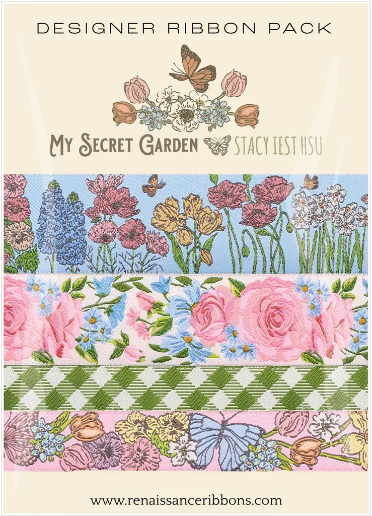 Renaissance Ribbon My Secret Garden Designer Pack Band 4x1 Yard