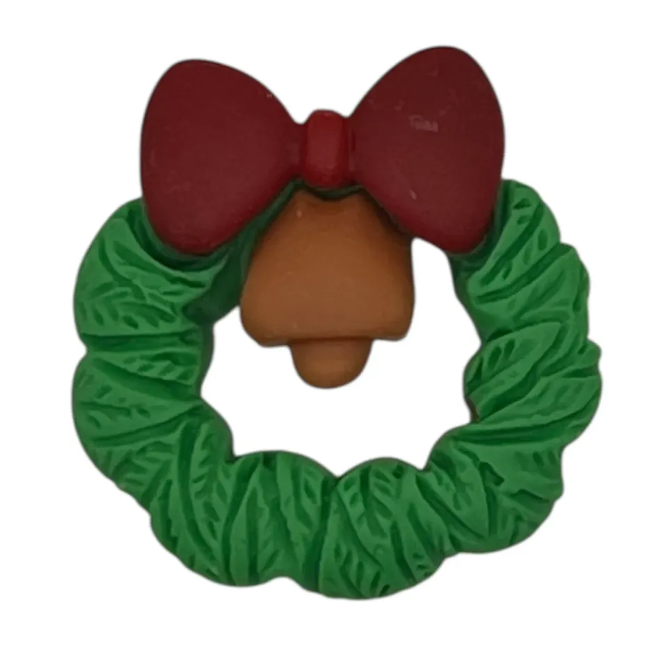 Buttons Galore Christmas Wreath Harz-Cabochon 25 Stück handbemalt