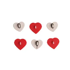 Buttons Galore With Love Bastelknöpfe Herzen 3D