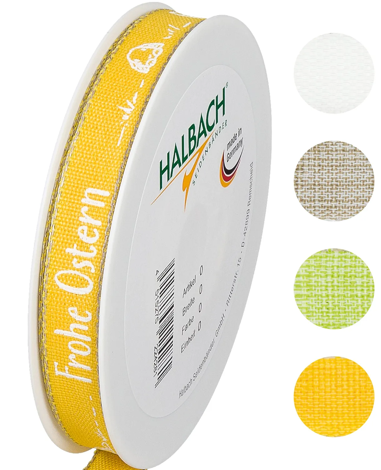 Halbach Geschenkband Frohe Ostern 15mm x 20m