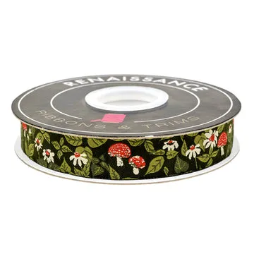 Renaissance Ribbon Spruce Woodland Walk Webband Grün 1 Yard