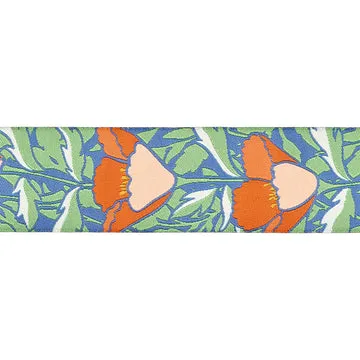 Renaissance Ribbon Poppy Night Shadowed Blooms Schmuckband 38mm 1 Yard