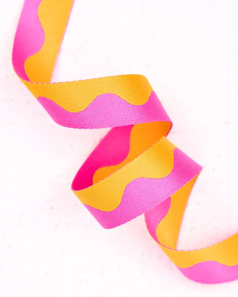 Renaissance Ribbon Wavy Webbing Gurtband Nylon
