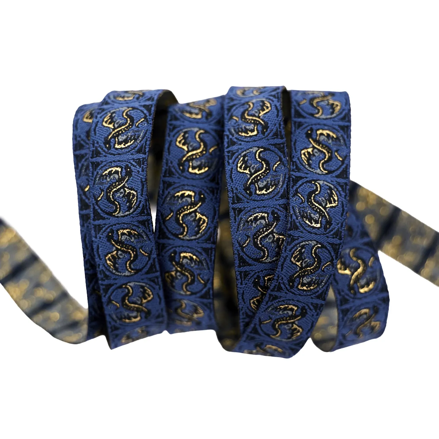 Renaissance Ribbon Fire Glow Emblem Webband Grau 1 Yard 16mm