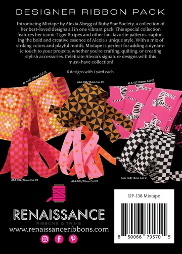 Renaissance Ribbon Mixtape Designer Pack Ripsband-Set 6-teilig