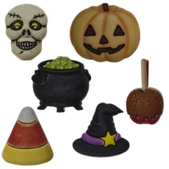 Buttons Galore Halloween Group Bastelknöpfe 36er Set