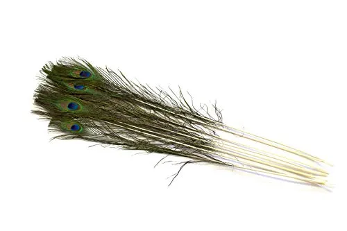 Creativery Pfauenfedern Natur 75-90 cm Deko 10 Stück