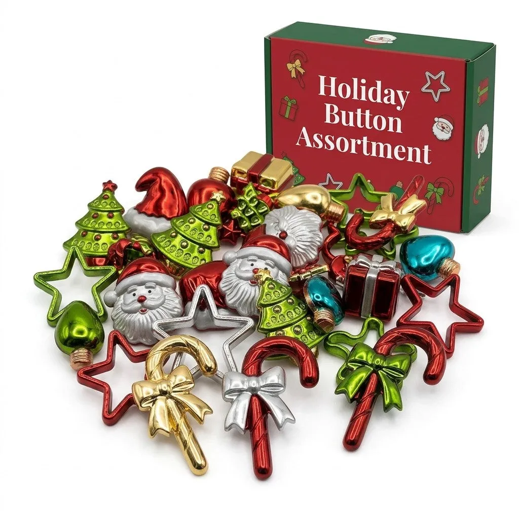 Buttons Galore Holiday Magic Weihnachtsknöpfe 51 Stück Mix