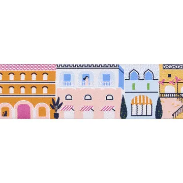La Dolce Vita Amalfi Coast Jacquardband 1½ Zoll 1 Yard