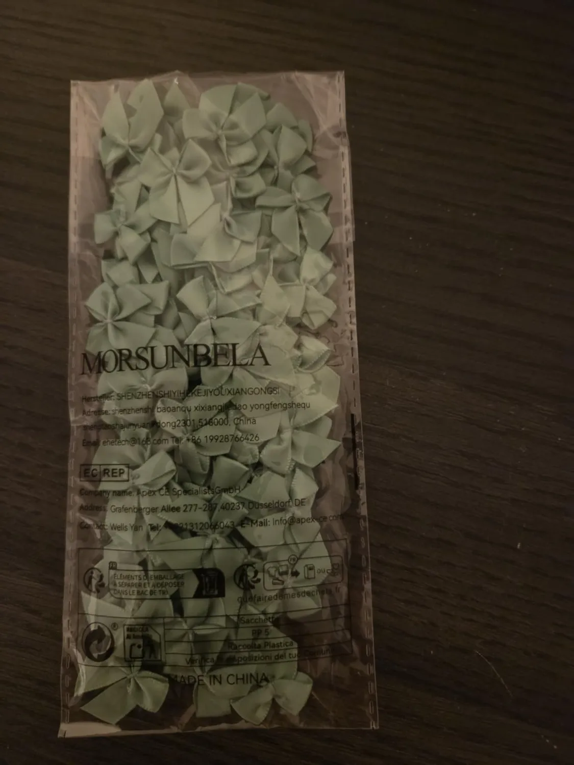 MORSUNBELA Mini Geschenkschleifen 100 Stück