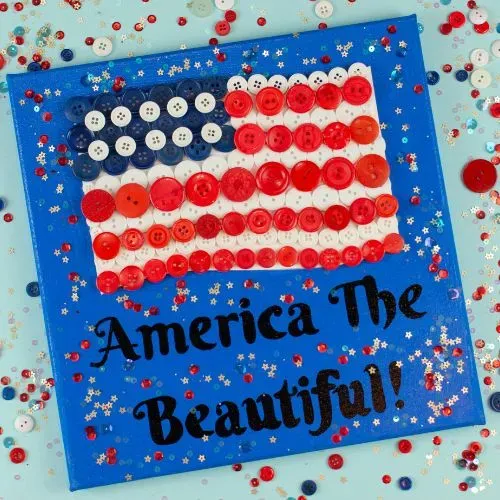 Buttons Galore American Flag Bastelset US-Fahne 8x10