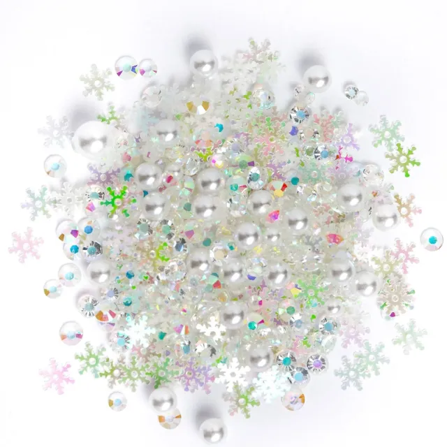 Buttons Galore Sparkletz Packed Powder Streudeko 10 g Weiß