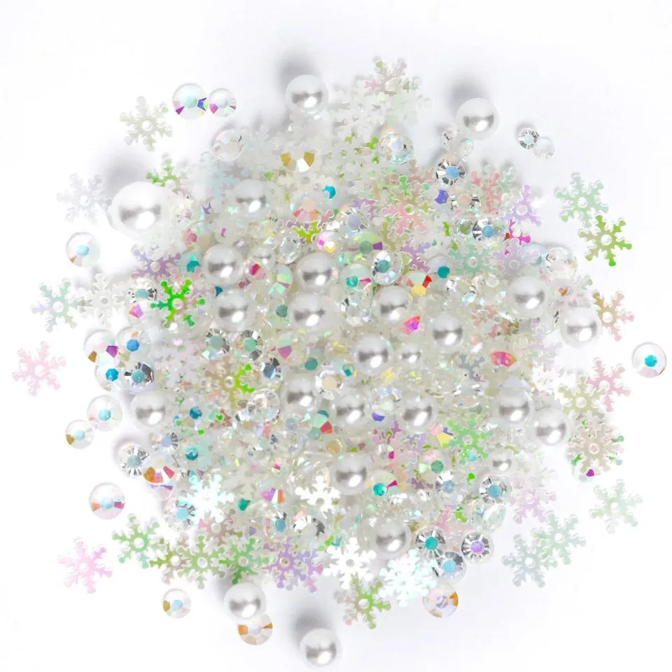 Buttons Galore Sparkletz Packed Powder Streudeko 10 g Weiß