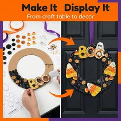 Buttons Galore Halloween BOO Bastelset 20 cm schwarz-orange