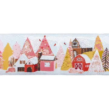 Renaissance Ribbon Adventale Christmas Village Schmuckband 1 Yard