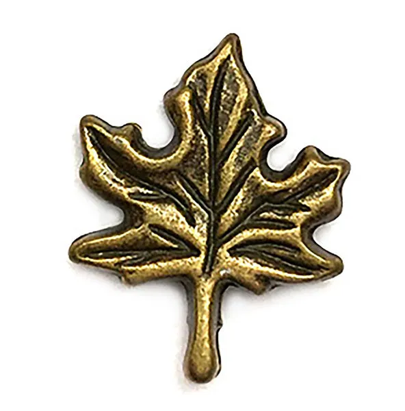 Buttons Galore Maple Leaf Bulk Charm Ahornblatt-Anhänger 10er-Pack Metall