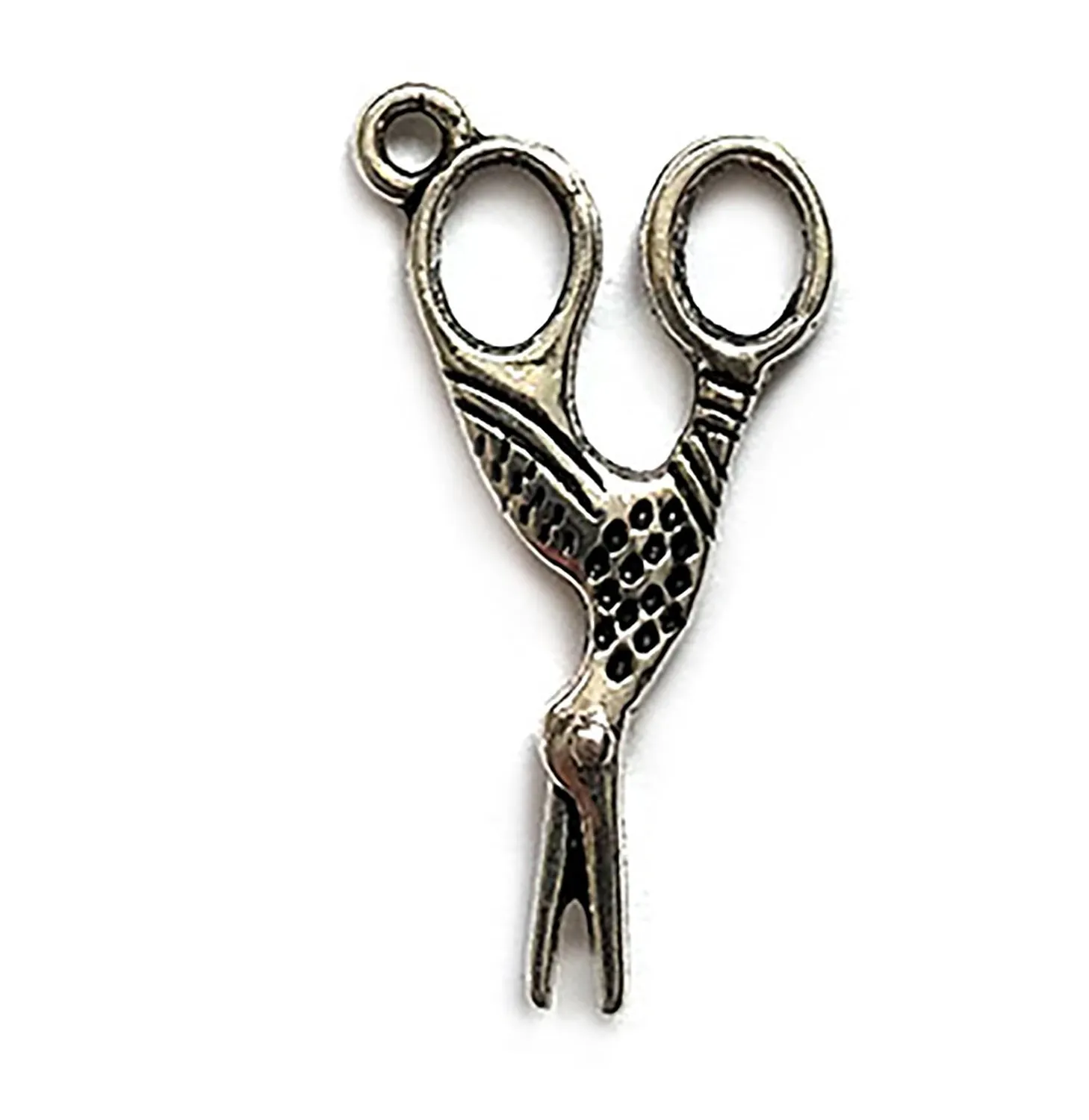 Buttons Galore Scheren Charm Anhänger Silber 10 Stück