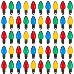 Buttons Galore Old Fashioned Christmas Lights Knöpfe 50 Stück transparent