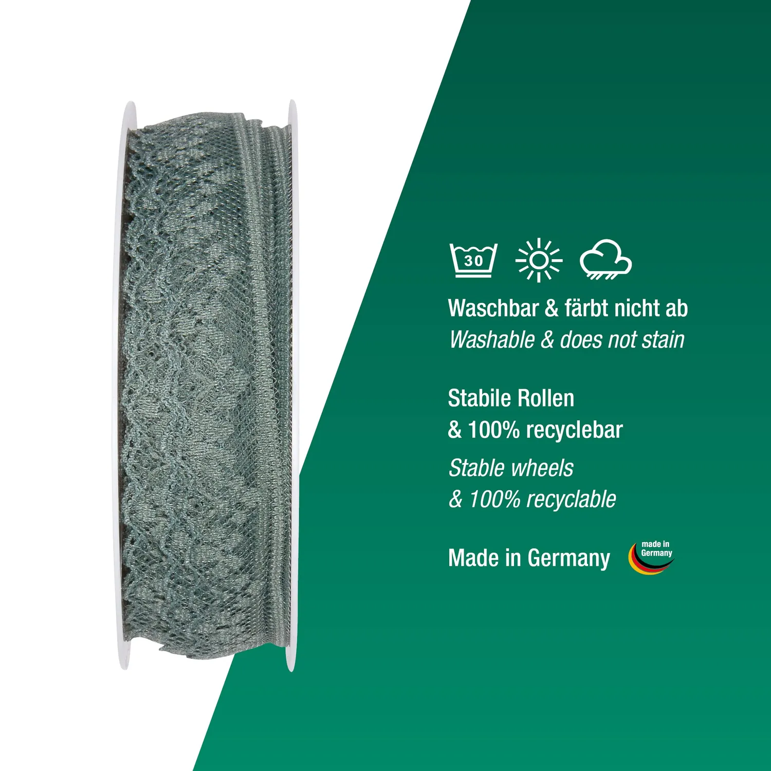 Halbach Spitzenband Vintage Borte Rolle