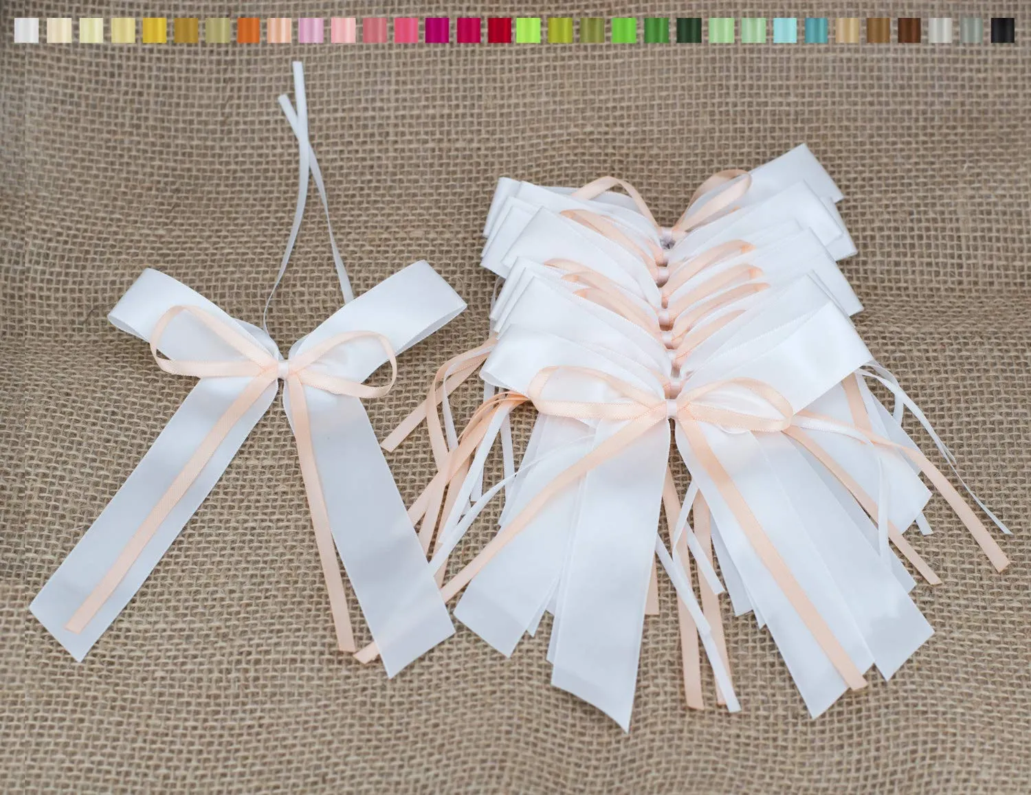 Creativery Antennenschleifen Hochzeit 10 Stück