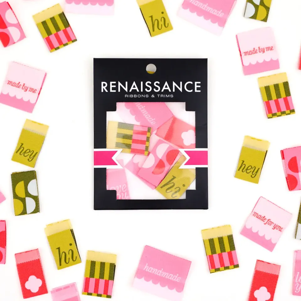 Renaissance Ribbon Love Notes Webetiketten 8er-Pack Botschaft