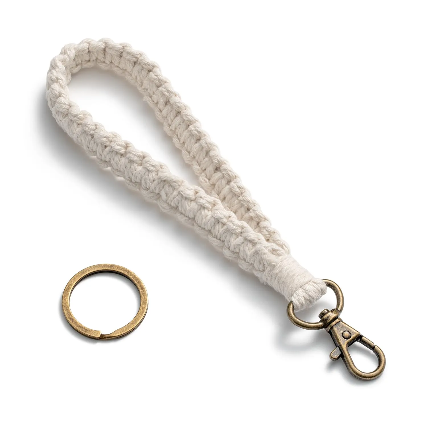 MORSUNBELA Schlüsselband Baumwollschnur Lanyard mit Schlüsselring