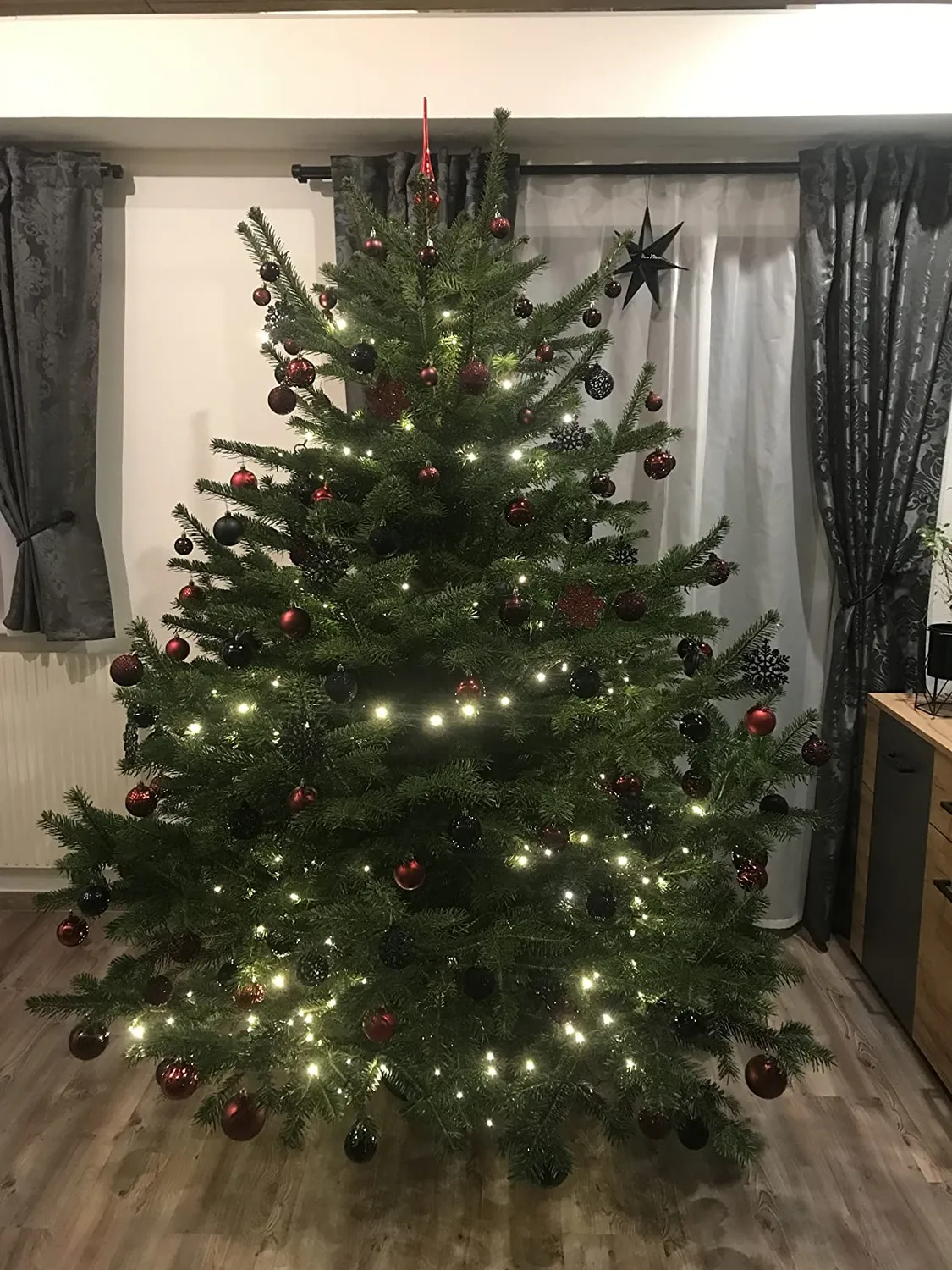 Creativery Weihnachtsschmuck Glitzer Schneeflocken